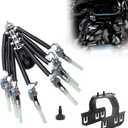 FJ504 Spider Fuel Injector w/Bracket Compatible for 1996-2002 Suburban Express Savana Suburban Escalade 5.0L 5.7L V8 8 Cylinder Fuel Injectors