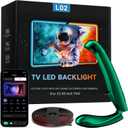 TV LED Backlight with Sensor, 14.7ft Cuttable RGB Strip Lights for 55-65 Inch Screen & PC Monitor, Smart App Control, Game and Music Sync Color That Changing