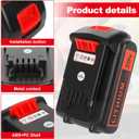 20v Lithium Battery Replacement: 4.0ah Compatible with Black and Decker LBXR20 LBXR2020 LBXR2520 LB2XR20 - Extended Runtime for Cordless Power Tools Drill 2 Pack