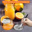 52 PCS Mason Jar Lids and Rings Wide Mouth, Reusable Large Canning Lids for Mason Jars, Food Grade Material Fit & Airtight, Lids for Mason Jars Complimentary whiteboard marker