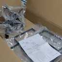 DAKAIDA Foyer Chandeliers for High Ceilings,8-Light Black Chandelier Light Fixture,Modern Large Black Pendant Light Fixtures, Chandeliers for Entryway,Staircase,Dining Room,Living Room(Black)