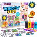 Made By Me Create Your Own Window Art, Paint Your Own Suncatchers, DIY Arts & Crafts Idea, Craft Kits for Kids, Crafts for Kids & Toddlers, Toddler Arts and Crafts