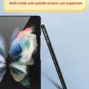 2 Pieces Z Fold 7/6/5 Stylus Pen (Supporting Both Internal External Screen) for Samsung Galaxy Z Fold 6/5 S Pen (Single Black) (2)
