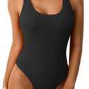 One Piece Swimsuit Women Tummy Control Bathing Suits Teens Full Coverage Slimming Modest Swim Suits 2025 Monokini (Medium)
