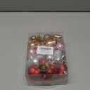 36 Pcs Valentine Heart Shaped Ornaments, Rose Gold Silver Pink Red Heart Ornaments for Mother's Day Christmas Wedding Anniversary Valentines Day Hanging Decorations