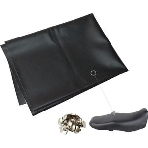 MOTOBA Elastic Leather Motorcycle Seat Cover, Universal Motorcycle Flexible Seat Protector DIY with Thumbscrew 100 x 70 cm/39.37 x 27.56 inch