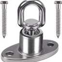 SELEWARE Silent Ball Bearing Swing Hangers, Heavy Duty 360 Rotate Swing Swivel Hook for Wooden Playground Yoga Hammock Chair Rope Punching Bag Porch Tire Web Swing Sets, 1200 Capacity