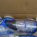 Cordless Pool Vacuum with Telescopic Pole, 18.5 GPM Powerful Suction, 1.5H Supercharge Technology, Handheld Pool Vacuum Cleaner for Above Ground/Inground Pools, Hot Tubs, Blue