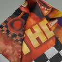 Freddy's Backdrop, 5 Nights Party Background Photo Booth Banner Large Fabric Artistic for Birthday Party Decorations (Red)