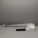 3-in-1 Magnetic Broom with Dustpan Combo Set, Broom and Dustpan Set with Silicone Broom, Upright Standing Dustpan Self-Cleaning Teeth for Home, Kitchen, Office, Hall Floor, Pet Hair White