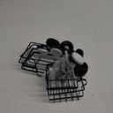 LEVERLOC 2 Pack Corner-adaptive Suction Cup Shower Caddy, Drill-Free Wall Mounted Basket, Stainless Steel Rustproof Corner Shower Shelf, Large Capacity, Removable Suction Cup Bathroom Organizer, Black