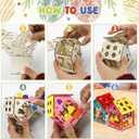 8Pcs Easter Crafts Wooden House with 12 Paint, Easter Arts and Crafts for Boys Girls Ages 3 4 5 6 7 8 12 Years Old, Adults DIY Easter Painting Crafts Kit Activities Bulk Supplies with Easter Egg Bunny