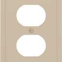 Khaki 1 Gang Duplex Outlet Covers Decorative Single Light Switch Covers Electrical Receptacle Wall Plate Plug Switch Plate Cover Dimmer Dual Outlet Faceplate for Bedroom Decor