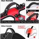 PoyPet No Pull Dog Harness, No Choke Front Clip Dog Reflective Harness, Adjustable Soft Padded Pet Vest with Easy Control Handle for Small to Large Dogs(Red,XS)