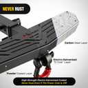 Nilight Hitch Step 2 Inch Receiver Universal Trailer Hitch Step Armor with Anti-Theft D-Ring Shackle Hitch Lock Stabilizer Anti-Slip Design Rear Bumper Guard for Pickups Trucks Vans SUVs ATVs