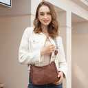 APHISON Trendy Leather Crossbody Purse with Adjustable Strap, Women's Shoulder Handbag