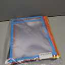 30 Packs Oversized Dry Erase Pockets Sleeves - 10 Assorted Colors with 2 Binder Rings - Dry Erase Sheets Reusable - 10x14 Ticket Holders - Clear Plastic Sheet Protectors for Classroom Teacher Supplies