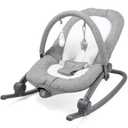 Baby Delight Aura Deluxe | Portable Baby Bouncer for Infants | Baby Rocker | Quilted Charcoal Tweed