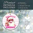 2 x Funny Adult Ornament 2025  White Elephant Gift, Big Nick Energy Ceramic Ornament with Cool Santa Design  Holiday Tree Decoration, Gag Gift & Stocking Stuffer for Adults