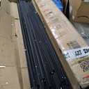 Acosure Twin XL/Full XL/Queen Triple Bunk Bed with Long and Short Ladder & Full-Length Guardrails,3 Bed Frame in 1 w/Stairs,Easy Assembly,for Adult Kid Boy Girl Teen,Black