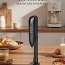 Electric Milk Frother: LED & Wireless Charge, 3 Heads 3 Speeds