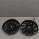 Aramox Radiator Fan, 7 Inch Universal Electric Radiator Cooling Fan 10 Blades Slim Fan Push Pull DC 12V Black for Cars 2 Packs