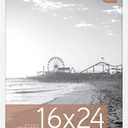 MCS Foundation 16x24 Poster Frame Traditional White, Vertical & Horizontal Wall Hanging Large Picture Frame for Photos, Posters & Art Prints (1-Pack)