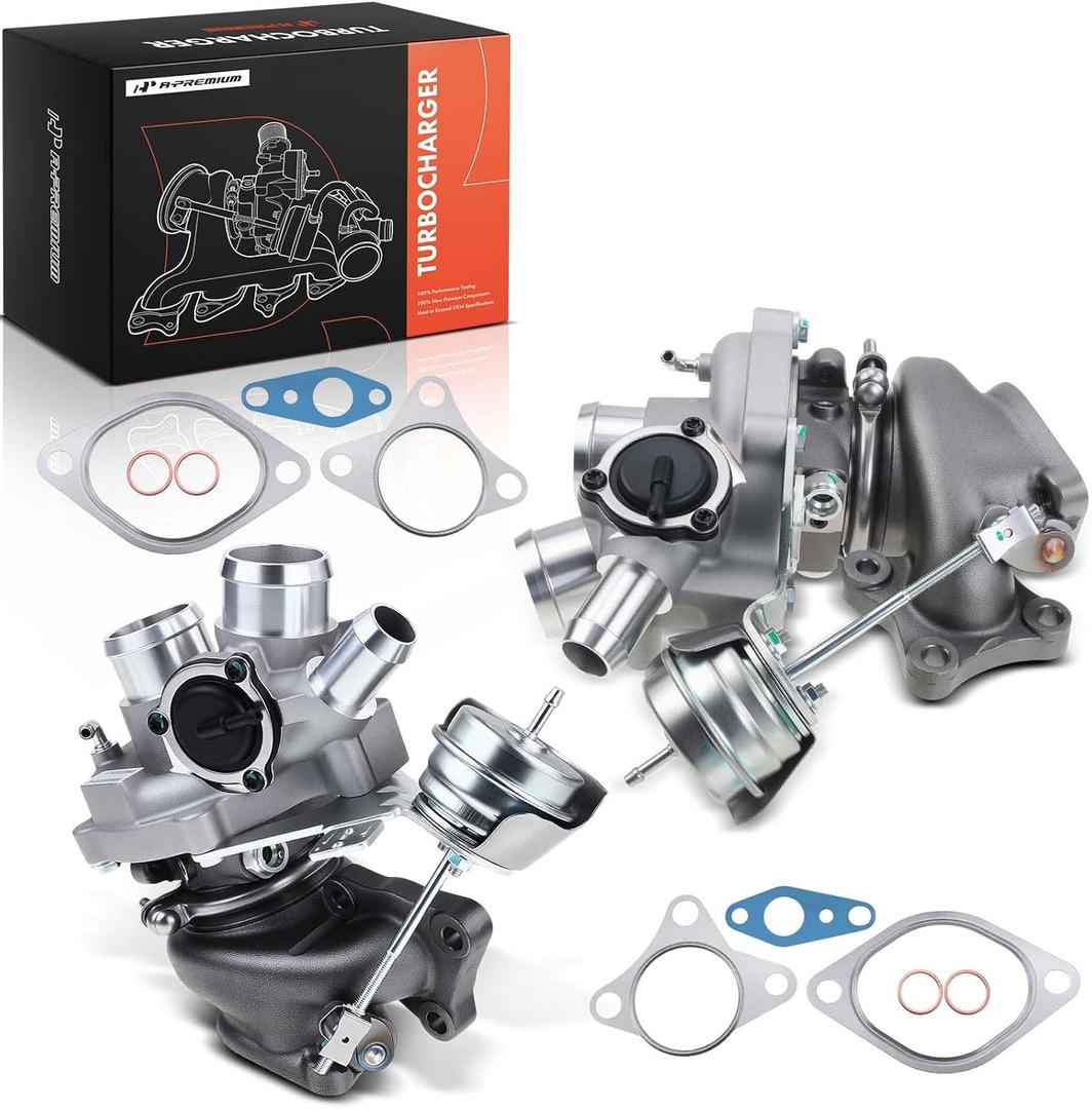 A-Premium Complete Turbo Turbocharger Kit, with Wastegate Actuator & Gasket, Compatible with Ford F-150 2011-2012, 3.5L Ecoboost, Replace# CL3Z-6K682-C, CL3Z-6K683-D