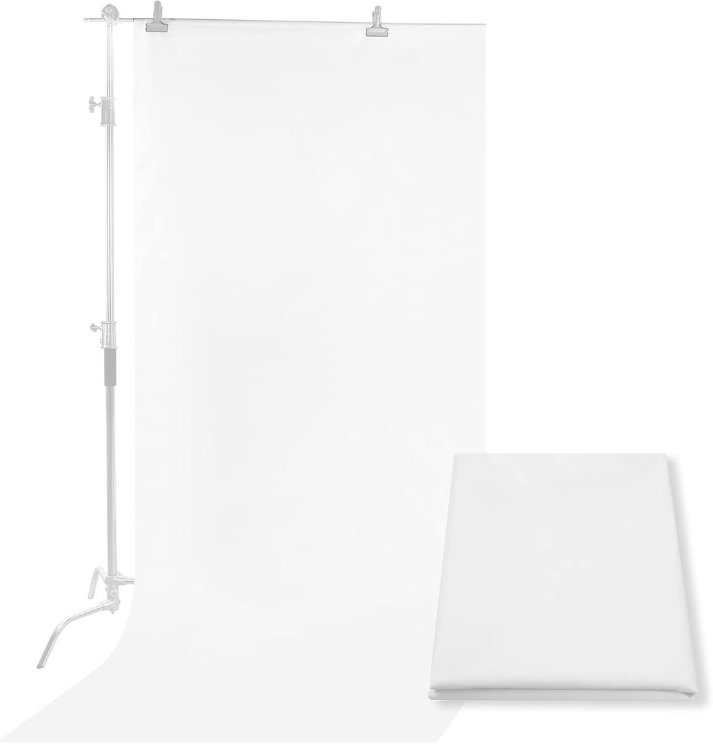 Meking Diffusion Fabric Light Silk White Seamless Nylon 4.3 x 1.8 Yard /4 x 1.7M Foldable Diffusion Sheet for Light Tent, Strobe Light, Lighting Light Modifier and Other Photographic Equipment