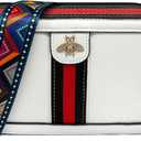 Beatfull Designer Crossbody Bag Bee Shoulder Purse for Women Trendy Wide Strap Camera Clutch PU Leather Handbag