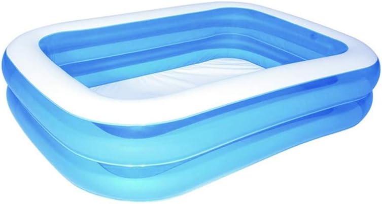 Bestway H2OGO! Blue Rectangular Inflatable Family Pool; 6 ft. 7 in. x 59 in. x 20 in.; Outdoor Recreational Activities