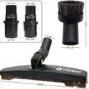 Round Horse Hair Dusting Brush & Hard Floor Attachment for Shark Vacuum Accessories & Attachments Compatible with Shark Rotator NV360 NV350 NV500 NV501 HV300 HV301 HV322 HV371 HV372