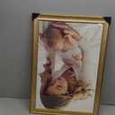 16x24 Frame Champagne Gold, Elegant Ornate 24x16 Picture Frame with Floral Trim, for 16 x 24inch Gallery Photo Pic with HD Plexiglass, 1.6in Widen 0.8in Thick, Horizontal Vertical Wall Display