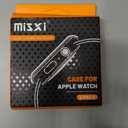 Misxi 2 Pack Tempered Glass Case Compatible for Apple Watch Series 11 (2025) Series 10 42mm, Hard PC Screen Protector Overall Protection Scratch-Resistant Cover for iWatch, 1 Starlight + 1 Transparent