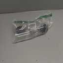 TIPGO Glass Qtip Holder Dispenser - 10 oz Clear Canister Apothecary Jar, Bathroom Vanity Storage Organizer Set for Cotton Swabs, Pads, Floss Picks, Small Containers for Makeup Storage (2 Pack, Black)