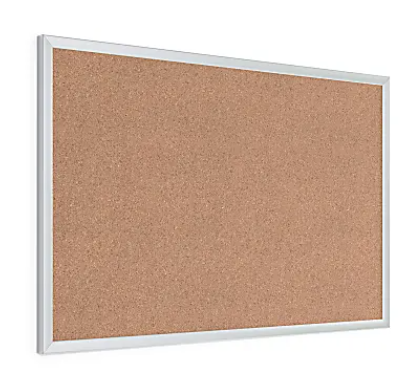 U Brands Cork Bulletin Board, 18" x 24" Inches, Light Birch Frame (265U00-01)