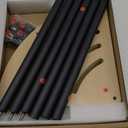 Bathroom Countertop Organizer, 3-Tier Corner Vanity Organizer, Stainless Steel & PVC Panel, Waterproof & Adjustable Floor Standing Storage Shelf, Makeup Counter Tray for Bathroom, Kitchen (Black)