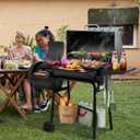 Royal Gourmet CC1830S BBQ Charcoal Grill and Offset Smoker | 823 Square Inch cooking surface, Outdoor for Camping | Black