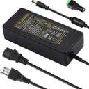 24V Power Supply,24Volt 6Amp 144W 100-240V AC to 24V DC Power Supply with 5.5mm x 2.5mm&2.1mm Output,LED Terminal Connector,24V 6A Power Supply 5A 4A 3A 2A 1A DC Adapter for LED Strip Light,Printer