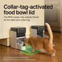PETLIBRO Automatic Cat Feeders for 2 Cats, RFID Collar Tag for Exclusive Meals, Cats Recognition to Stop Food Stealing, Diet Tracking for Multi-Pet Homes and Different Diets, Pet Feeder Pack of 2