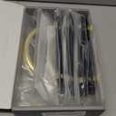 Amerdeco 10 Pack Black Brushed Gold Cabinet Pulls 5 Inch(128MM) Hole Centers Kitchen Cabinet Handles Hardware Kitchen Handles for Cabinets Cupboard Handles Drawer Pulls