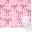 2 x Square Funny Mouse Mat, Cute and Waterproof Mousepad for Computers, Laptop with Non-Slip Rubber Base, 9.5 * 7.8 * 0.12In Mouse Pad, Office & Home,Bowknot (Small)