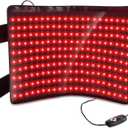 660nm LED Red Light Therapy for Body and 850nm Near Infrared Light Therapy Devices 21''x13'' Large Pads Belt Wearable Wrap for Leg Thigh Knee Belly Back Waist Pain Relief