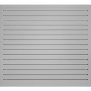 NeatiEase Slatwall Panel Wall Storage Systems, 4 x 4ft Slat Wall Paneling Garage Wall Organizer, Heavy Duty Wall Mounted PVC Wall Rack (Gray)