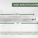 Saffron & Sage Towel Racks for Bathroom Wall Mounted, 17 inch Heavy Duty Bathroom Towel Rack Wall Mounted, Stainless Steel Bathroom Towel Holder for Bathroom Wall, Easy to Installation, Brushed Steel