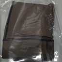 Arkim Fleece Lined Glossy Black Sheer Tights Women,Crotch 1 Seam Line Translucent Thermal Tights Winter Leggings (Large)