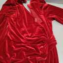 IBTOM CASTLE Women Velvet Dress Long Sleeve Ruched Bodycon Christmas Wedding Evening Cocktail Party Gown Fall Winter Clothes (Medium, Red)