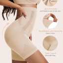 Sarin Mathews Womens Tummy Control Shapewear Shorts High Waisted Body Shaper for Thigh Slimming Underwear Girdle (Beige)