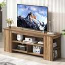 EXCEFUR Rustic Oak Wooden TV Stand for Televisions up to 60 Inch, 53.5 inch