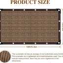 80% Sunblock Shade Cloth Net Resistant - 10x18Ft Garden Shade Mesh for Plant Cover, Greenhouse, Chicken Coop, Kennels, Tomatoes Plants